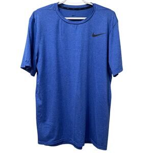 Nike Men's Active Dri-Fit Standard Fit T-Shirt Blue Sz Large